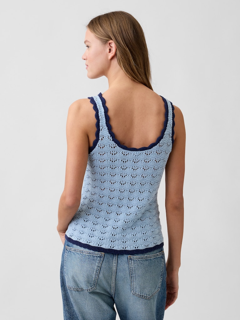Crochet Scoopneck Tank Top