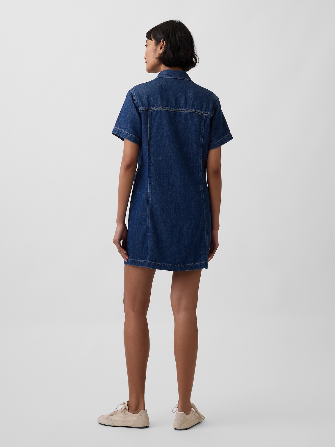 UltraSoft Denim Mini Shirtdress