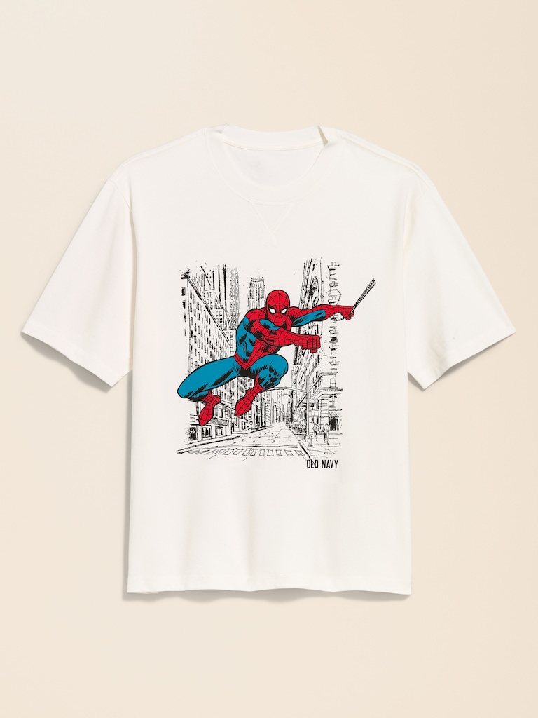 Old Navy x Marvel Spider-Man Boxy Heavyweight Graphic T-Shirt for Men