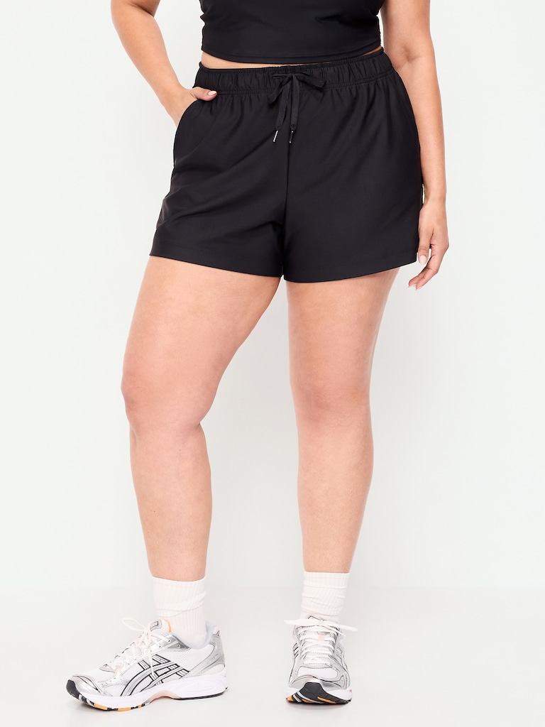 High-Waisted PowerSoft Shorts -- 3.5-inch inseam