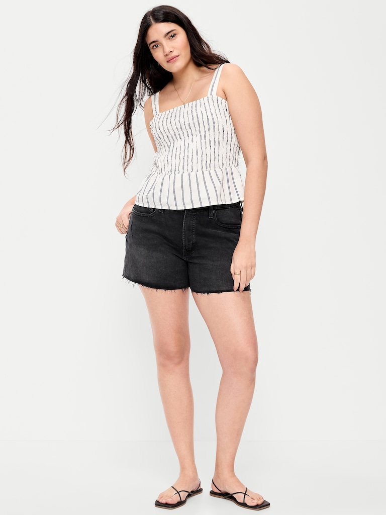 High-Waisted OG Jean Cut-Off Shorts -- 7-inch inseam