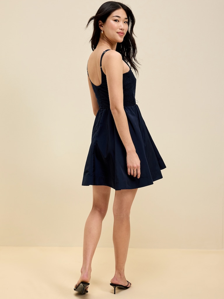The Occasion by Old Navy Fit & Flare Taffeta Mini Dress