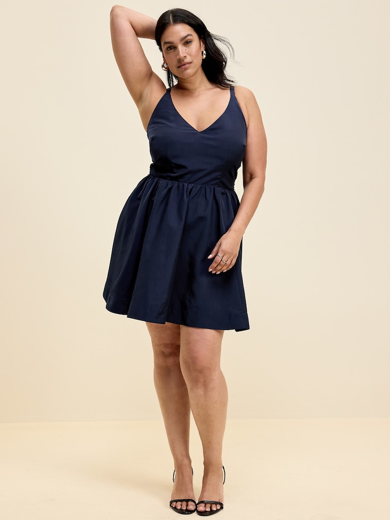 The Occasion by Old Navy Fit & Flare Taffeta Mini Dress