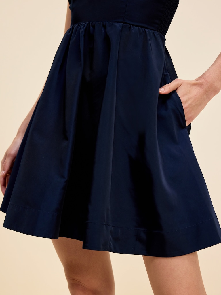The Occasion by Old Navy Fit & Flare Taffeta Mini Dress