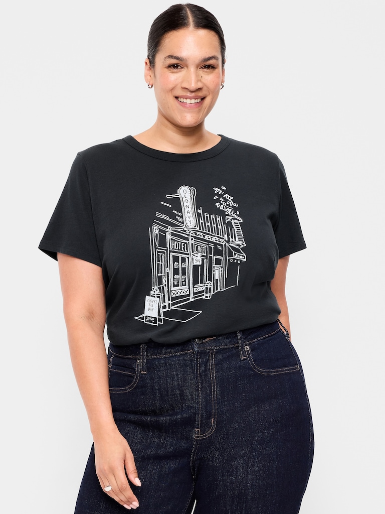 EveryWear Crew-Neck Logo-Graphic T-Shirt