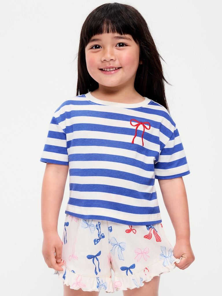 Boxy Short-Sleeve Graphic T-Shirt for Toddler Girls