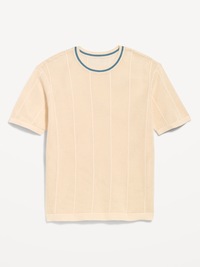 Relaxed Mesh-Knit T-Shirt