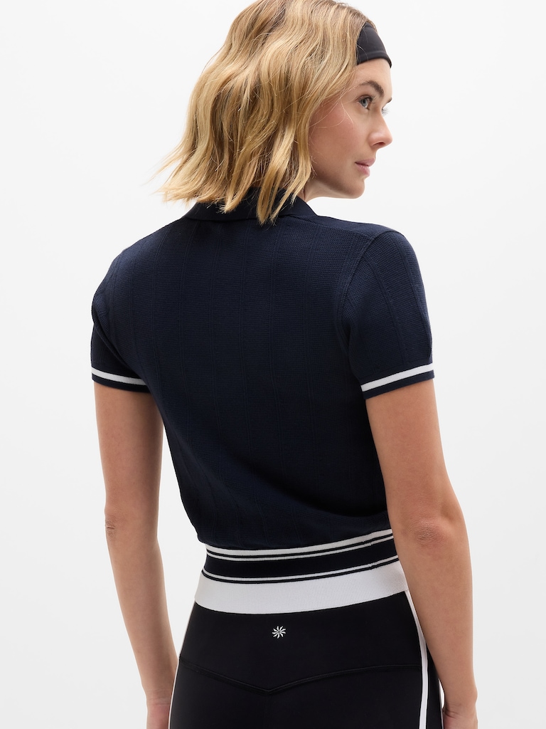 Seamless Polo Tee Sweater