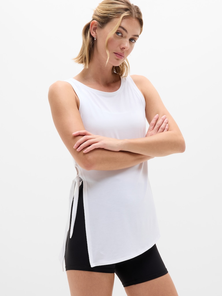 Move With Ease Asym Tie Tank