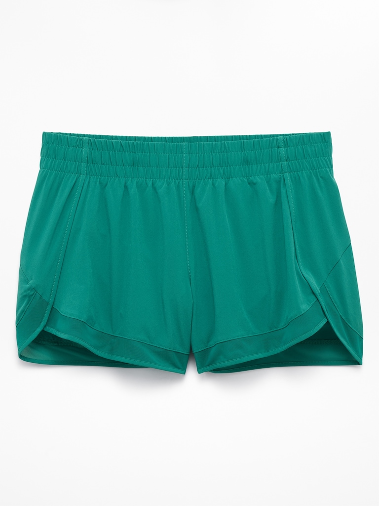 Mesh Racer Run Mid Rise 4" Short