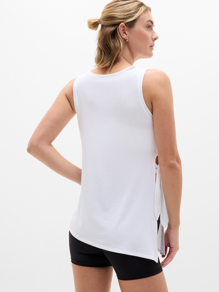 Move With Ease Asym Tie Tank