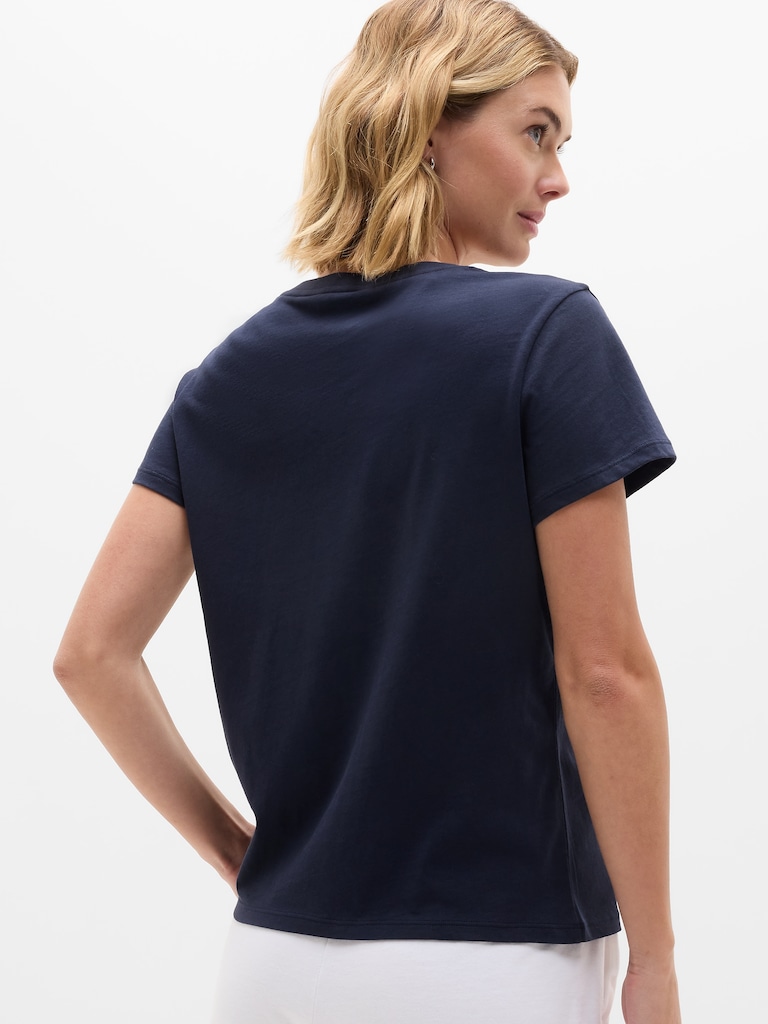 Favorite Cotton V-Neck Tee