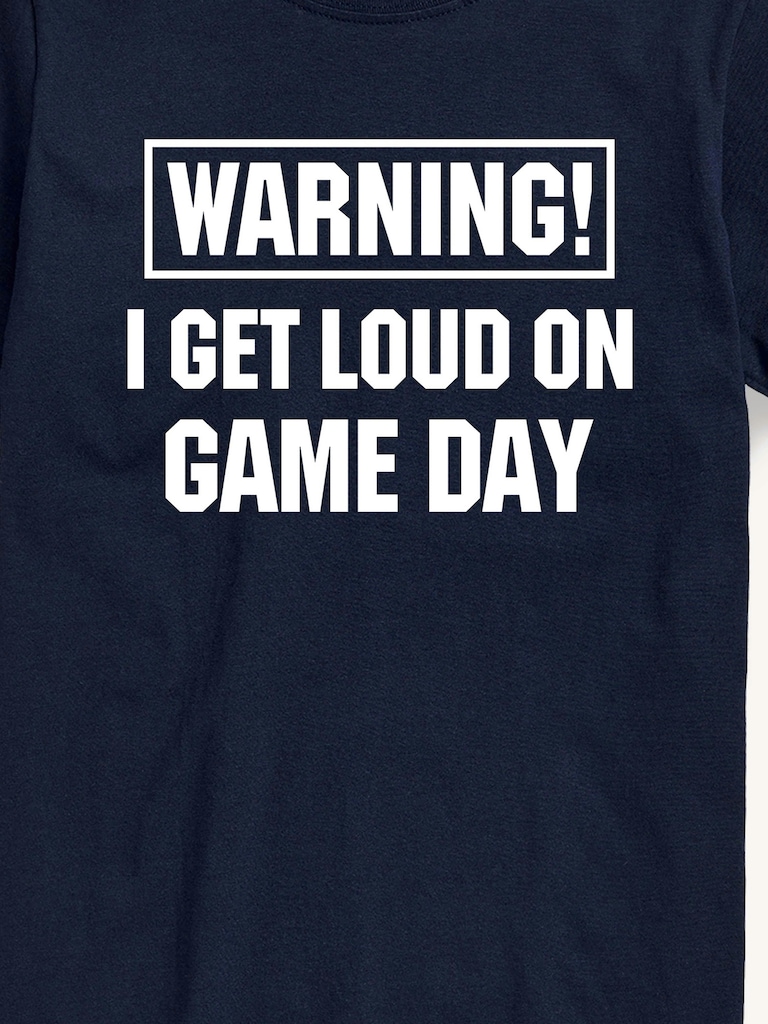 Loud On Game Day Short Sleeve Graphic T-Shirt
