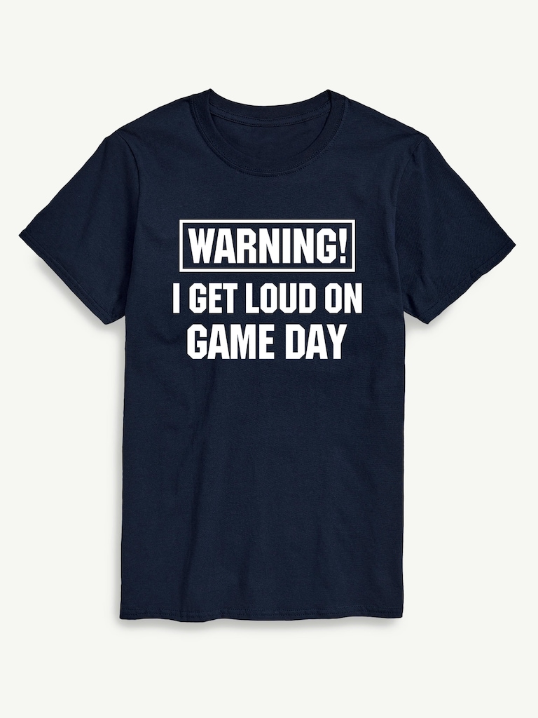 Loud On Game Day Short Sleeve Graphic T-Shirt