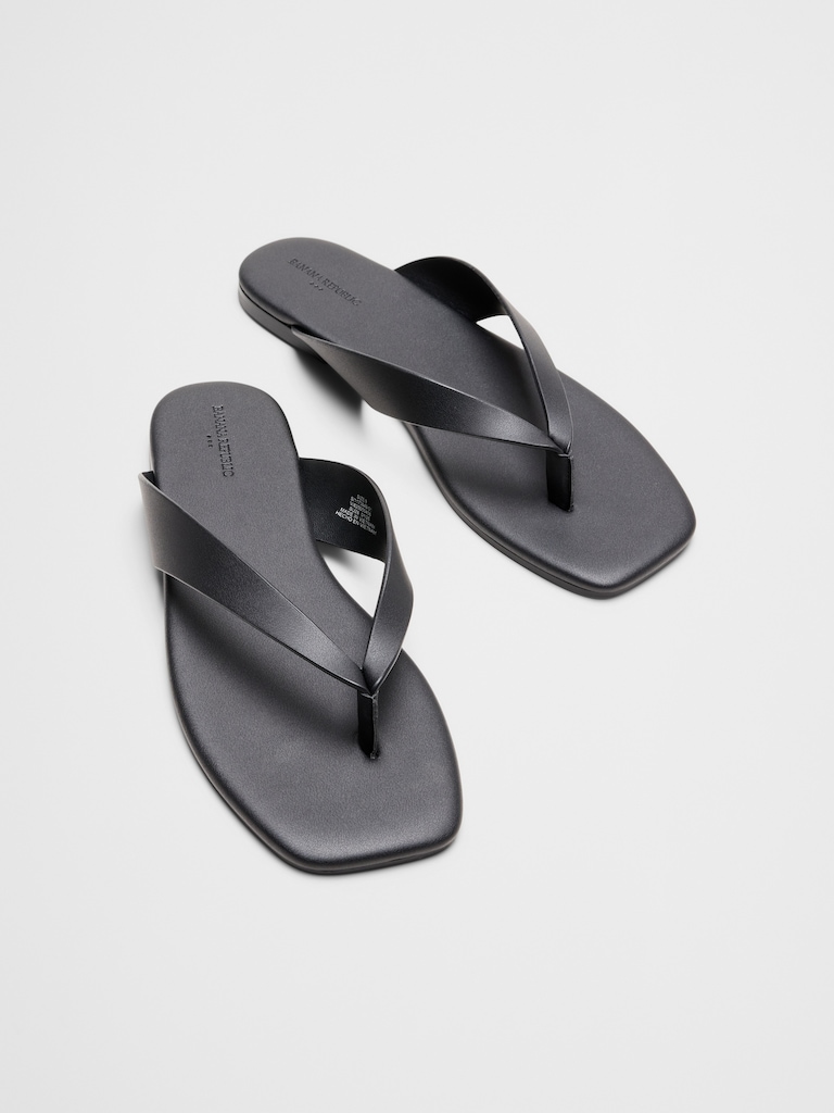 Vegan Leather Flip Flop