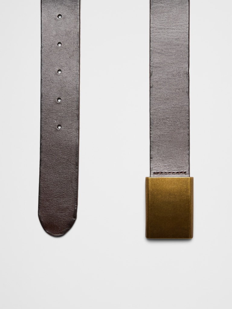 Plaque Buckle Belt