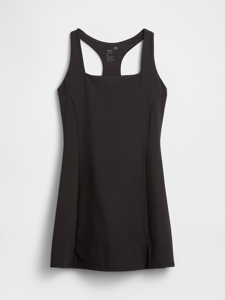 GapFit Studio Recycled Squareneck Mini Dress