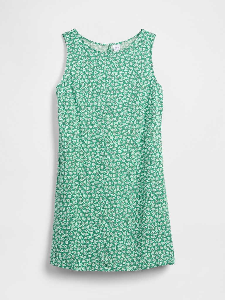 Print Sleeveless Mini Dress