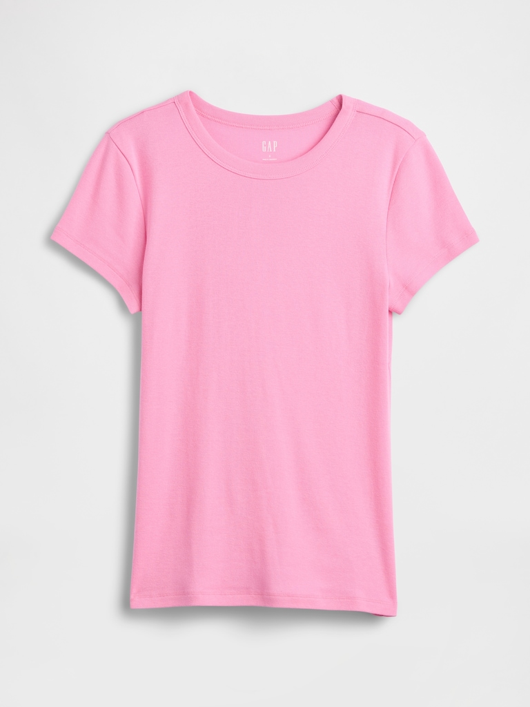 Modern Ribbed Crewneck T-Shirt