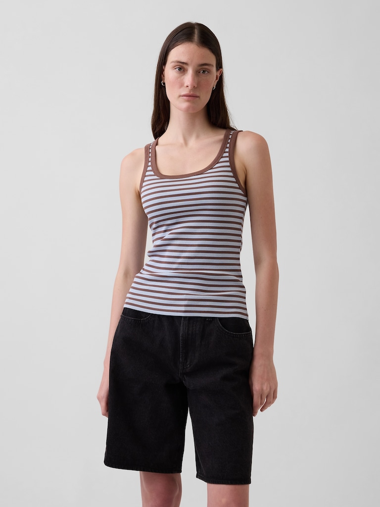 Rib Scoop Tank Top