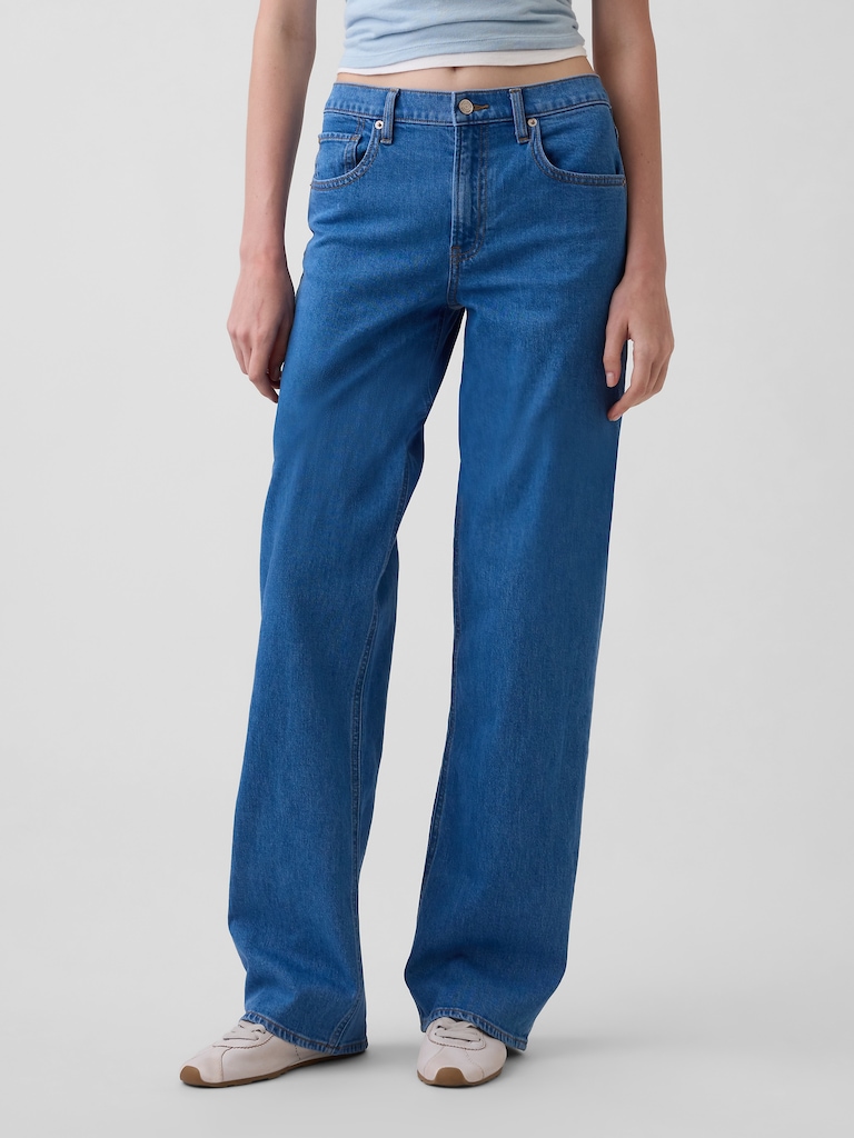 Low Rise '90s Loose Jeans