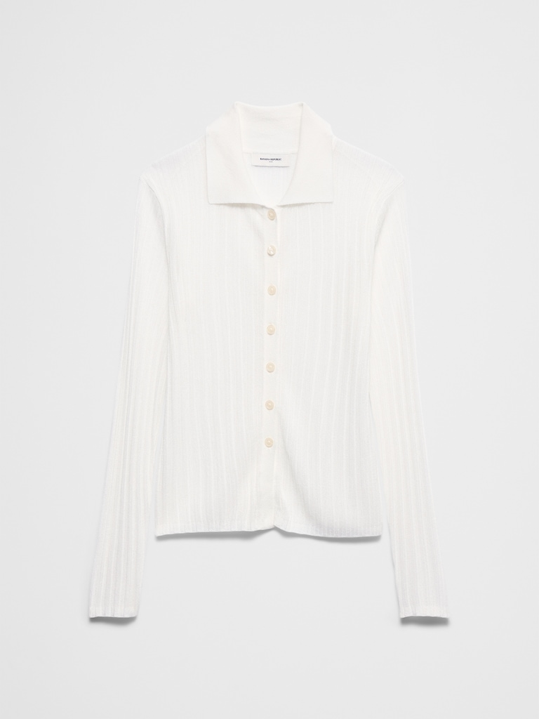 Sheer Cardigan Sweater