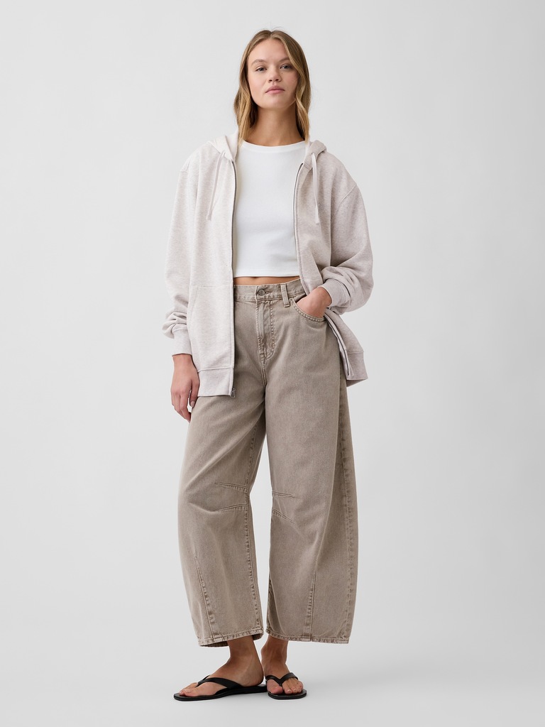 Adult Relaxed Gap Logo Zip Hoodie