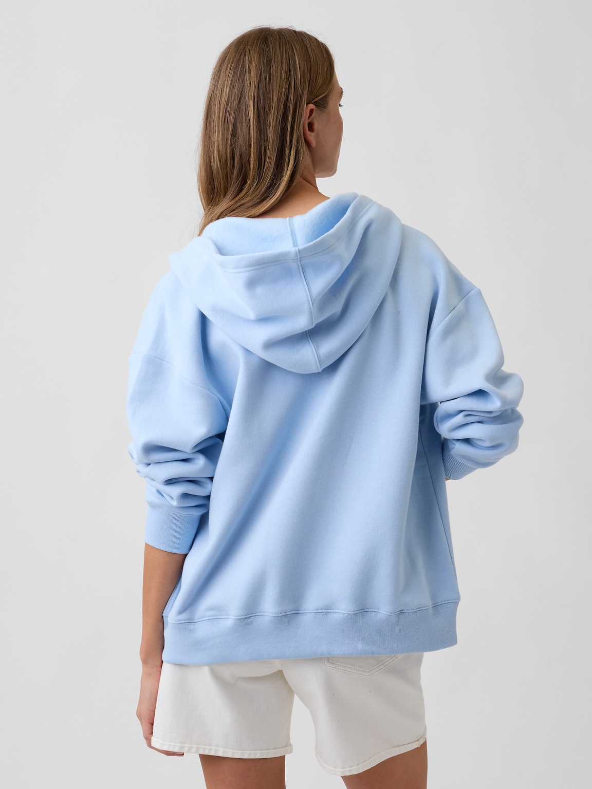 Oversized Fleece Zip Hoodie
