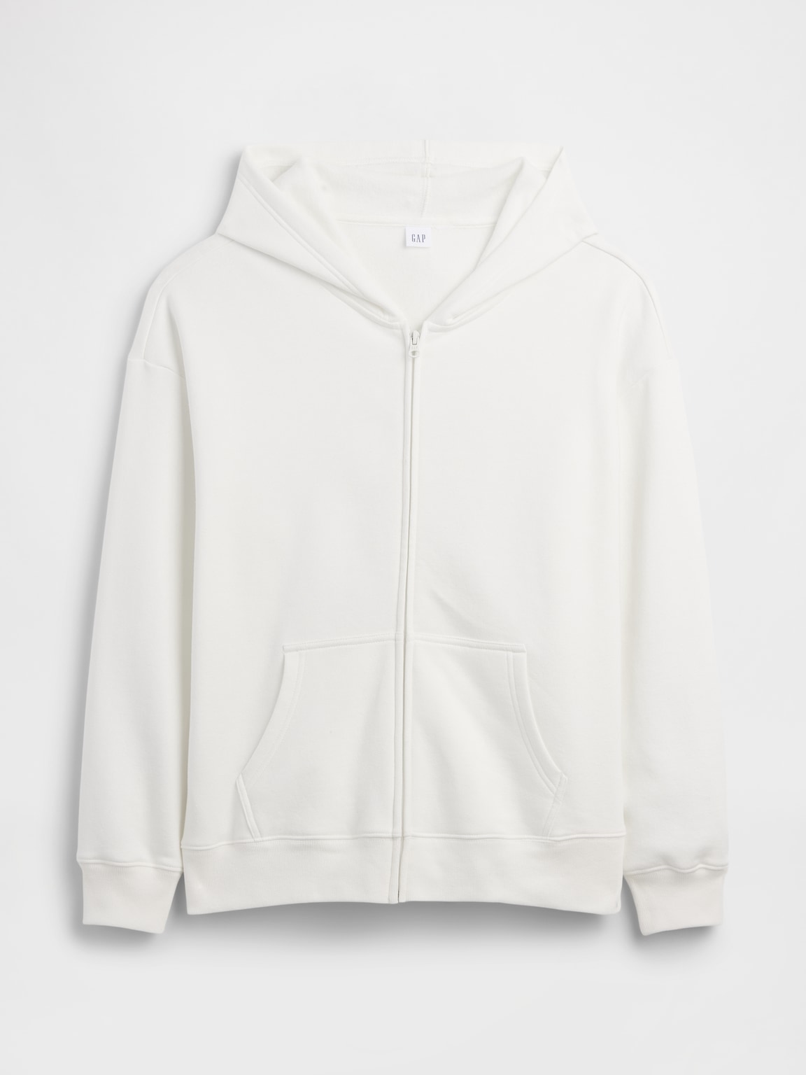 Oversized Fleece Zip Hoodie