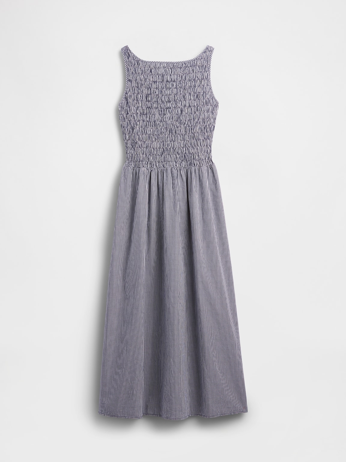 Smocked Boatneck Maxi Dress