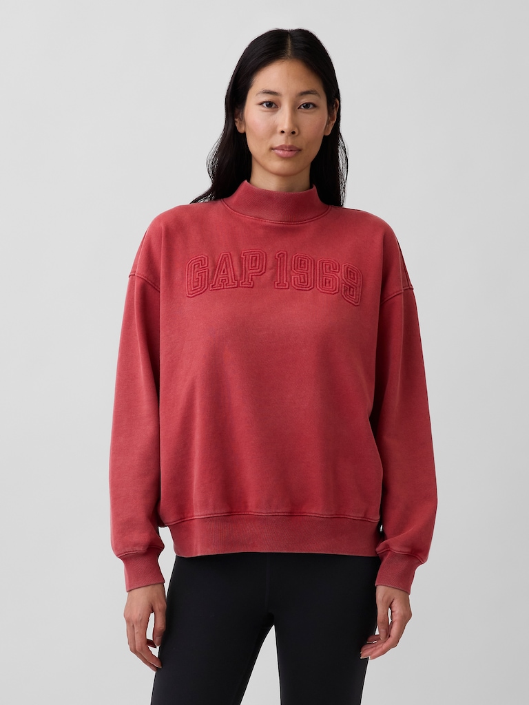 Heavyweight French Terry Oversized Mockneck Sweatshirt