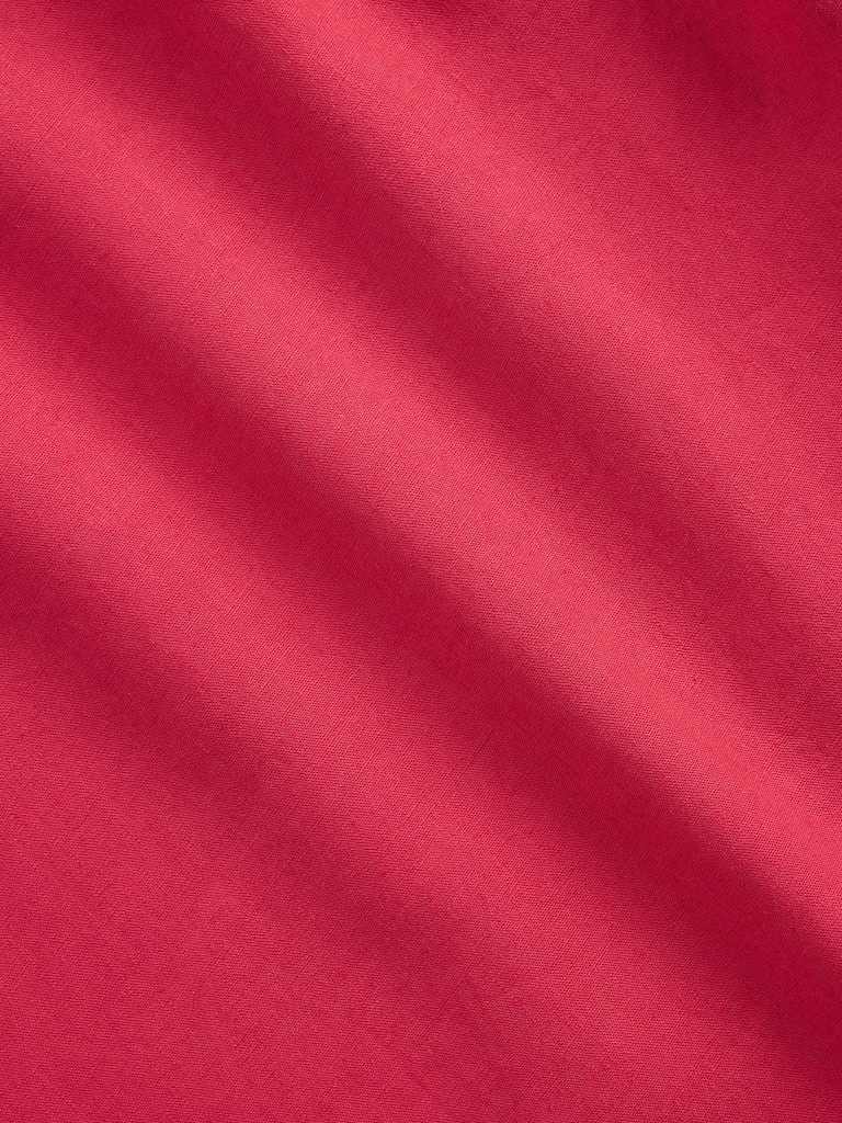 Linen-Blend Maxi Slip Skirt