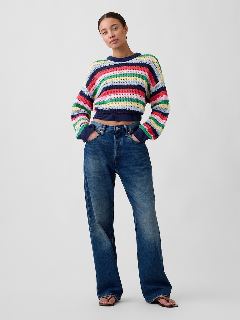 Oversized Crochet Sweater