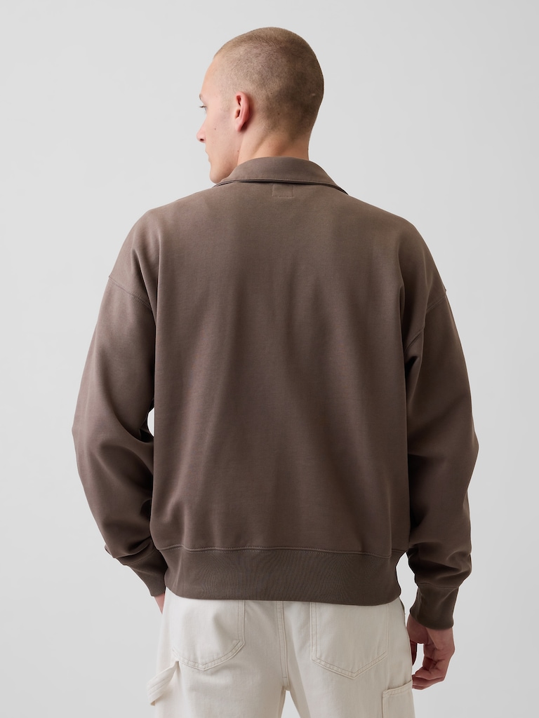 Adult Heavyweight Oversized Quarter-Zip Pullover