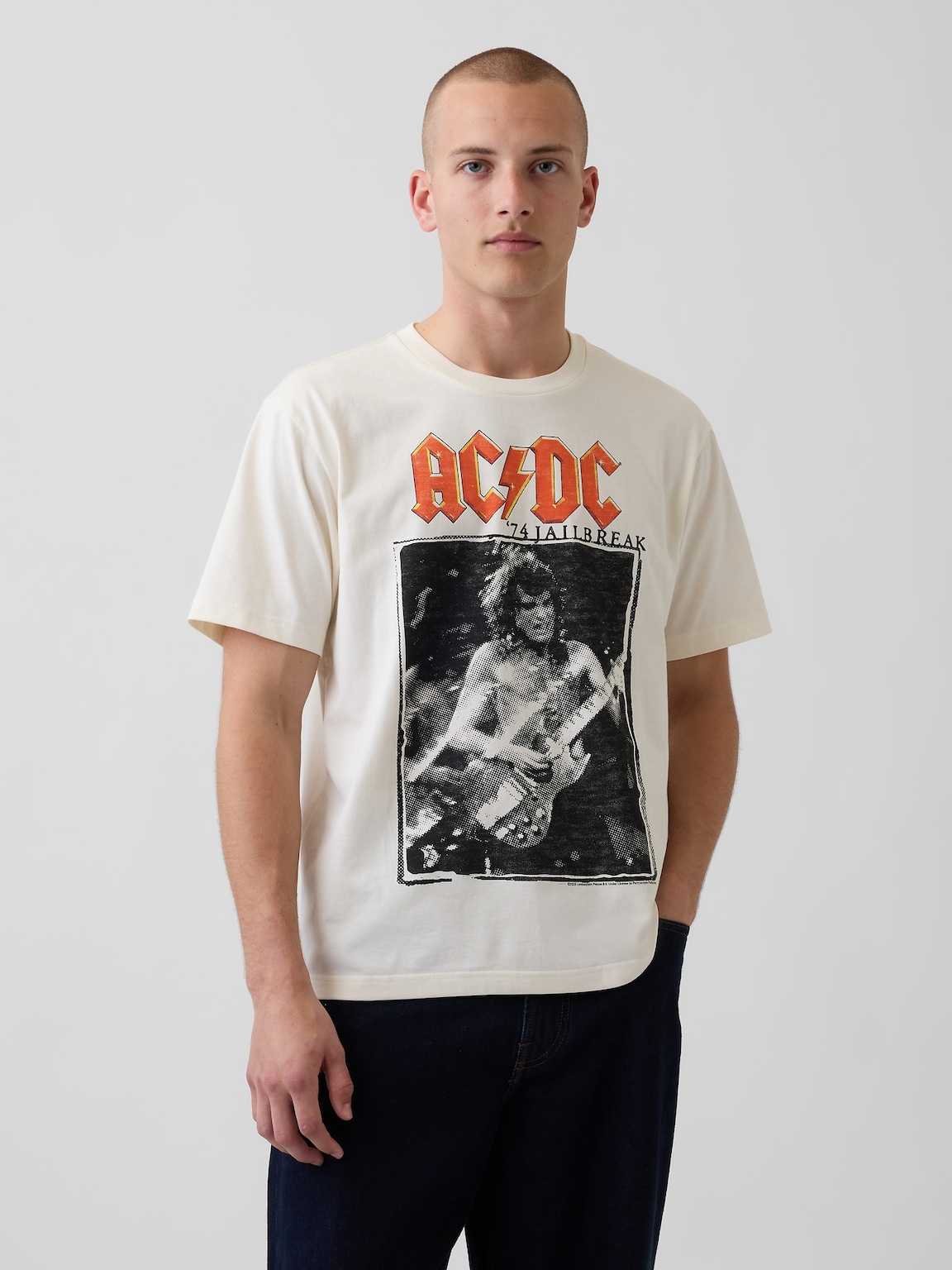 AC/DC Relaxed Graphic T-Shirt
