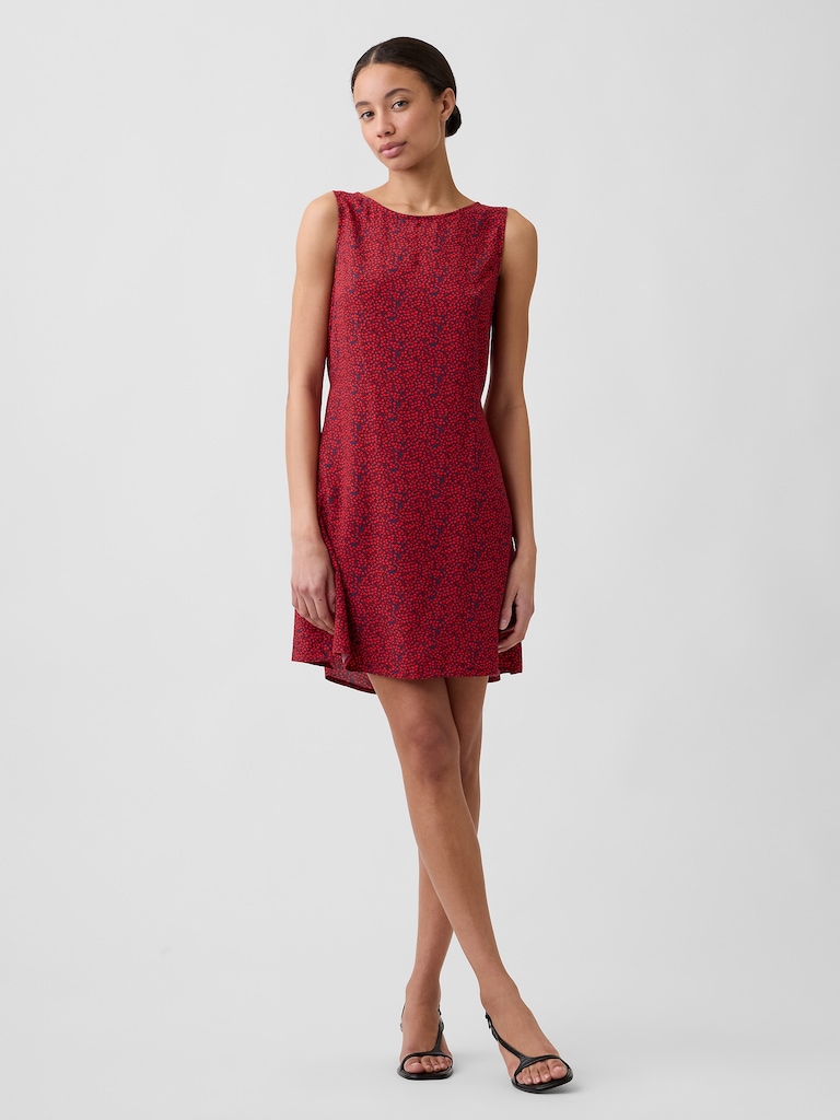 Print Sleeveless Mini Dress