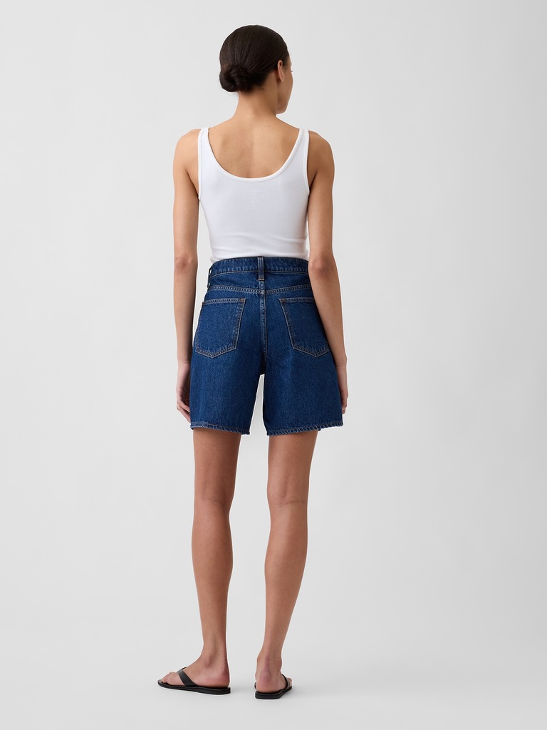 5" Mid Rise Denim Shorts
