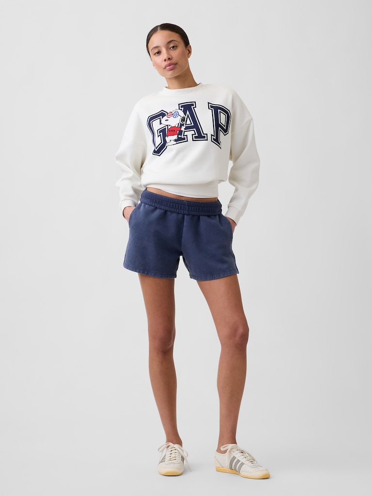 Peanuts Oversized Wedge Crewneck Sweatshirt