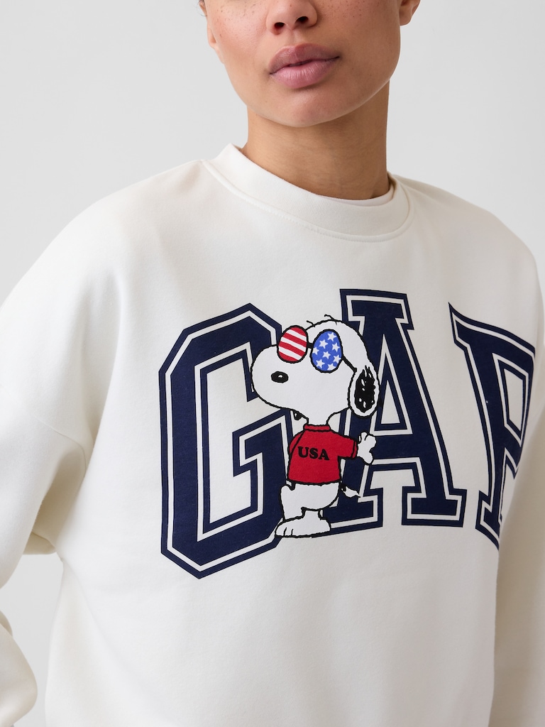 Peanuts Oversized Wedge Crewneck Sweatshirt