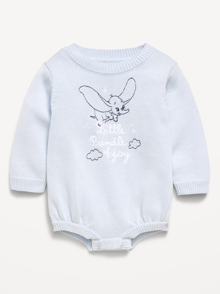 Disney© Dumbo Sweater-Knit One-Piece Romper for Baby