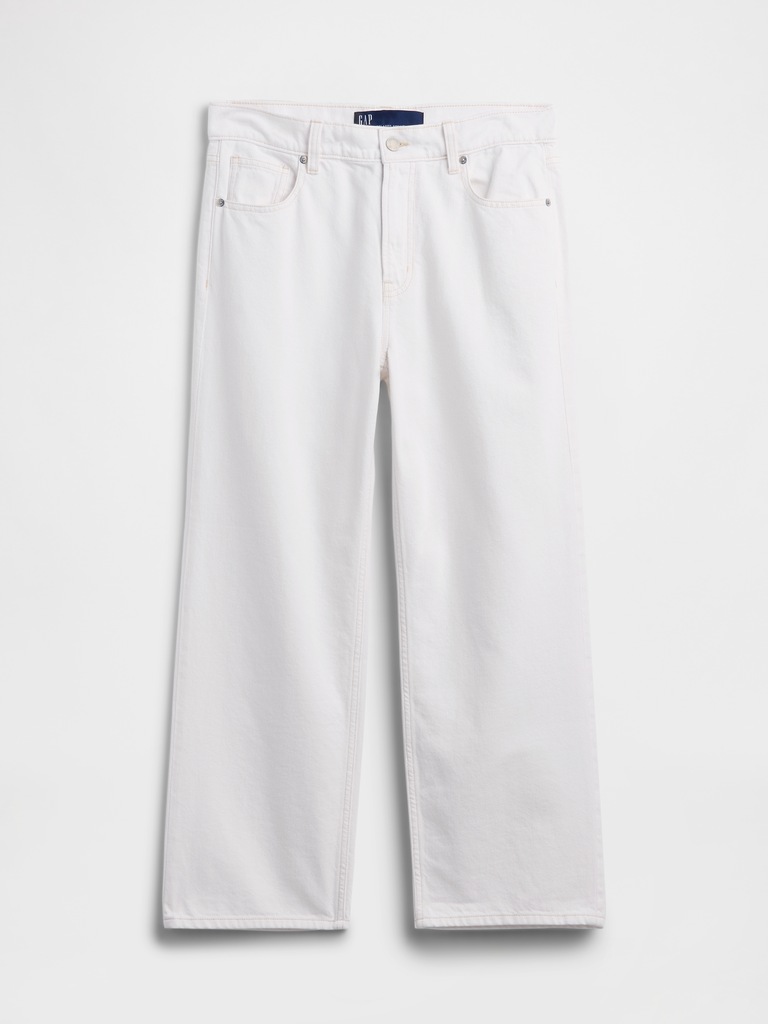 Low Slung Relaxed Straight Jeans