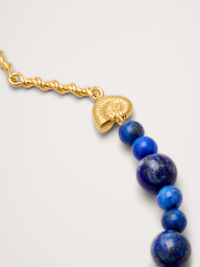 Deep Blue Necklace by Anni Lu