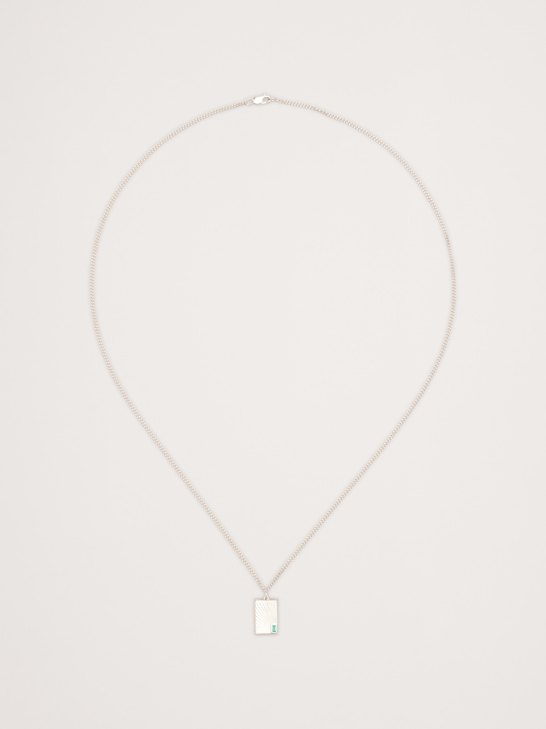 Luma Agate Pendant Necklace by Miansai