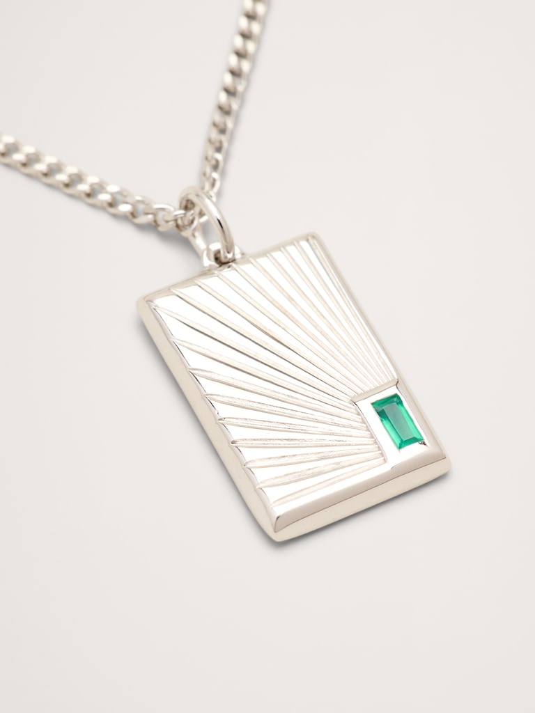 Luma Agate Pendant Necklace by Miansai