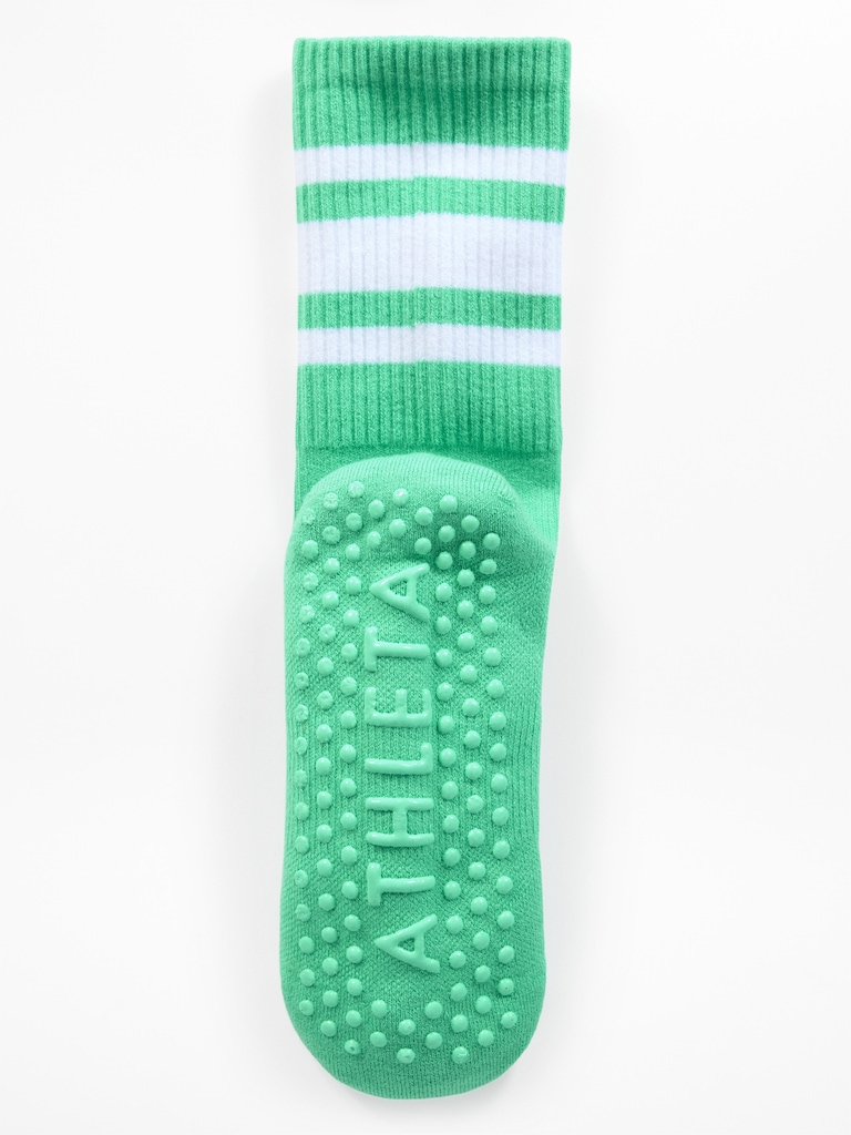 Athleta Pilates Gripper Crew Sock