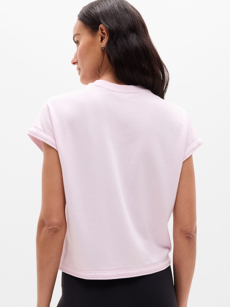 Airy Cotton Terry Sweatshirt Tee