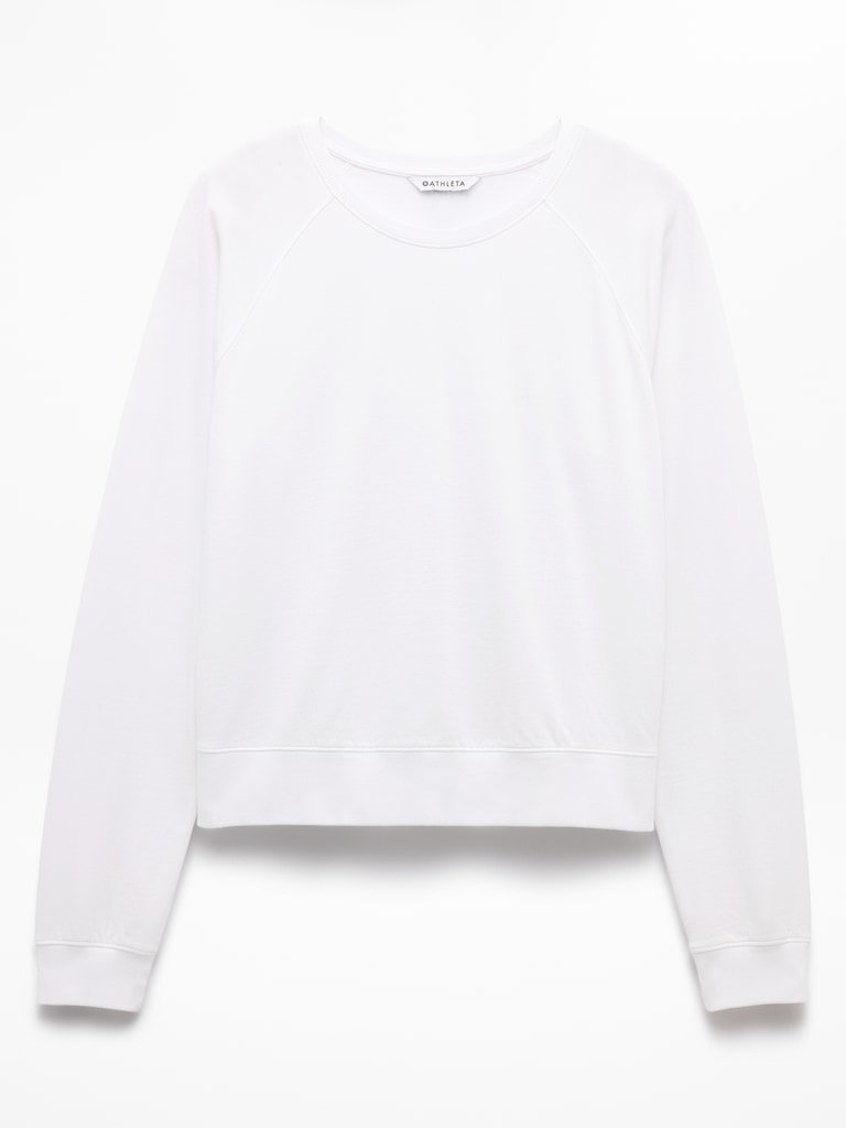 Airy Cotton Terry Crew Sweatshirt