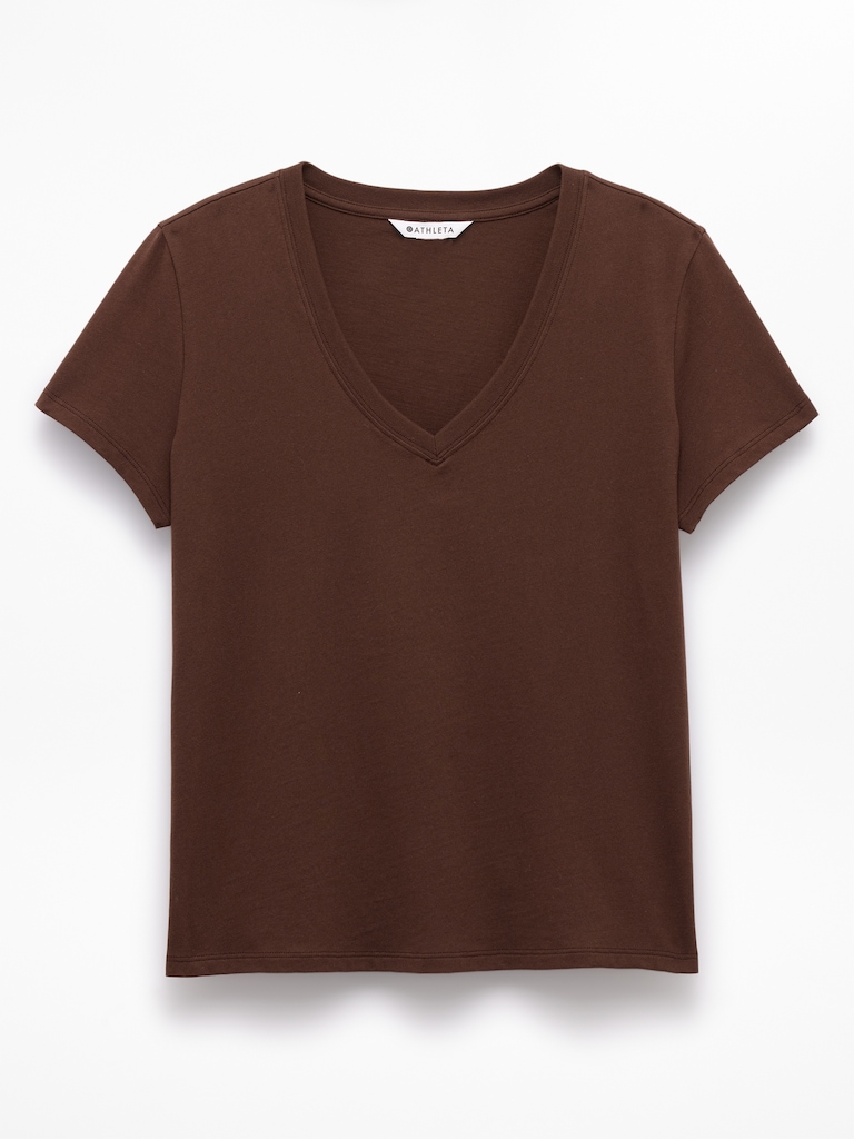 Favorite Cotton V-Neck Tee