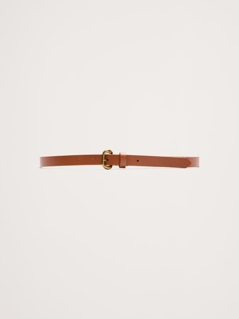 Slim Leather Belt