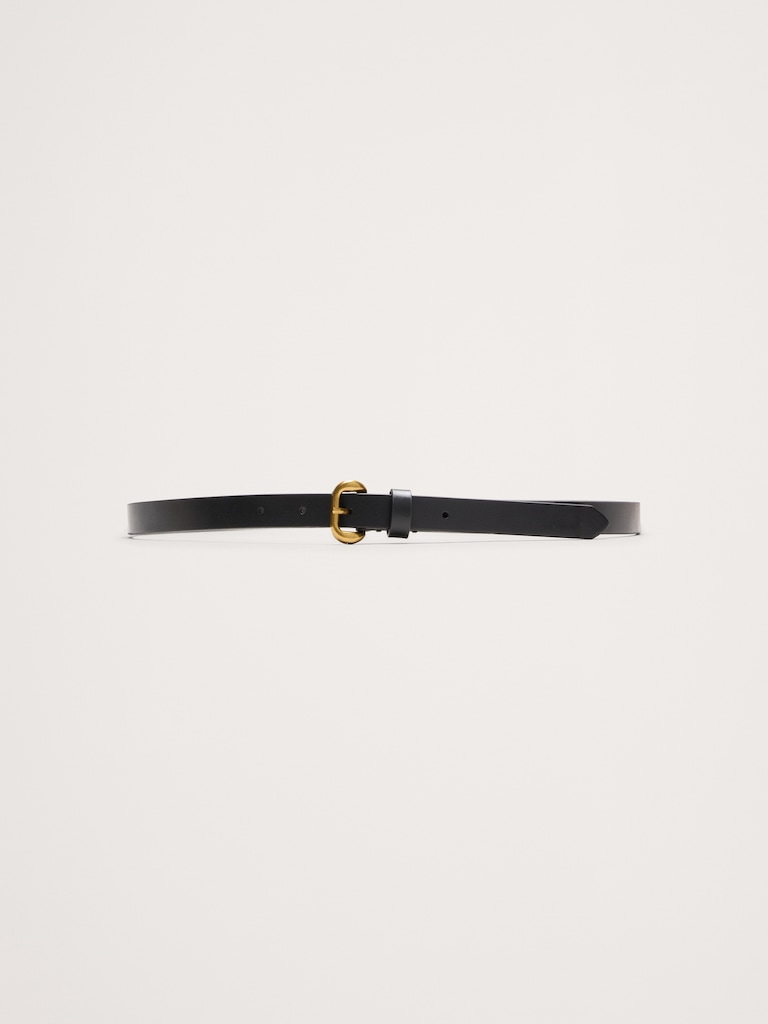 Slim Leather Belt